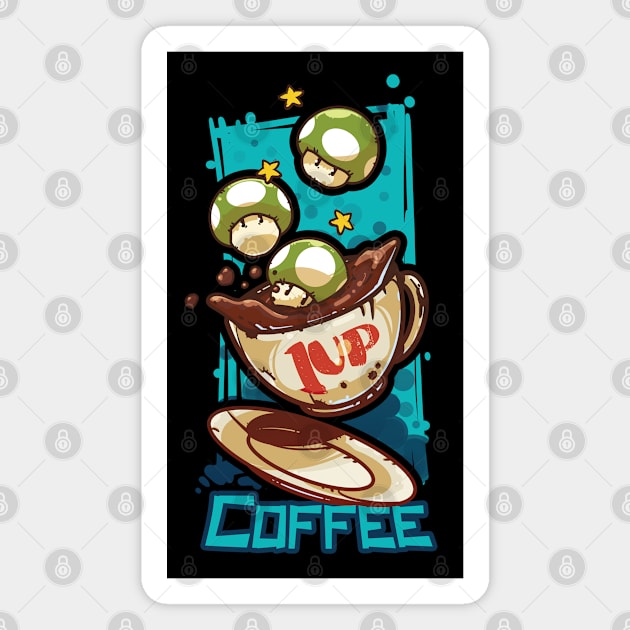 1UP MUSHROOMS COFFEE Magnet by ArtUrzzz